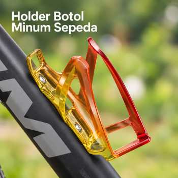XOTORI Holder Botol Minum Sepeda PC Bike Bottle Cage - Red/Yellow