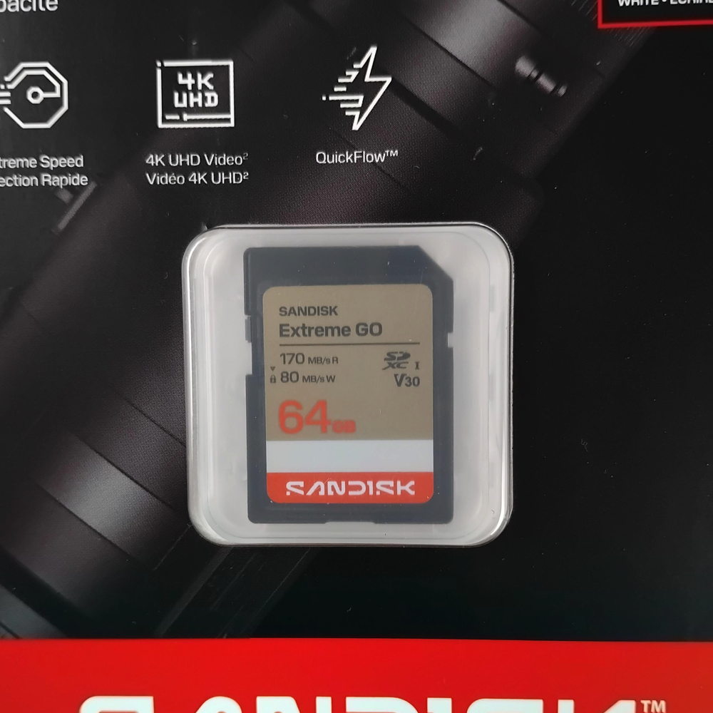 Gambar produk SanDisk Extreme GO SDXC/HC UHS-I Card U3 V30 4K UHD 230MB/s 64GB - SDSDXGN - 1