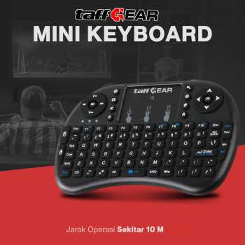 Gambar produk TaffGEAR Keyboard Wireless Mini 2.4GHz 1020mAh with Touchpad Air Mouse - i8