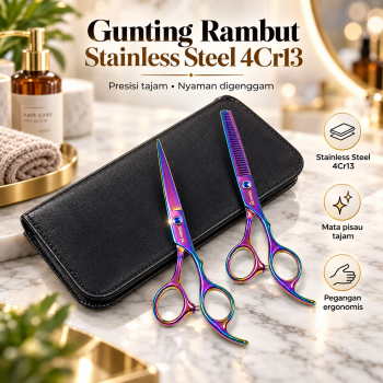 Gambar produk Biutte.co Gunting Rambut Lurus Electroplating Stainless Steel 4Cr13 - M132
