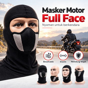 Herobiker Masker Motor Full Face Ala Ninja - HR45
