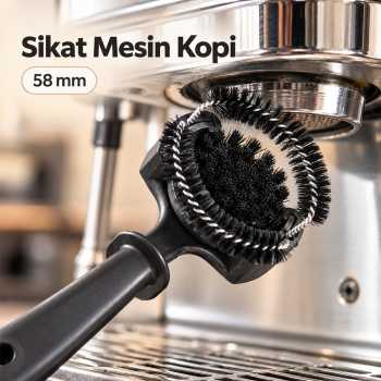 WATC Sikat Mesin Kopi Espresso Group Head Cleaning Brush Grouphead - 58mm Black