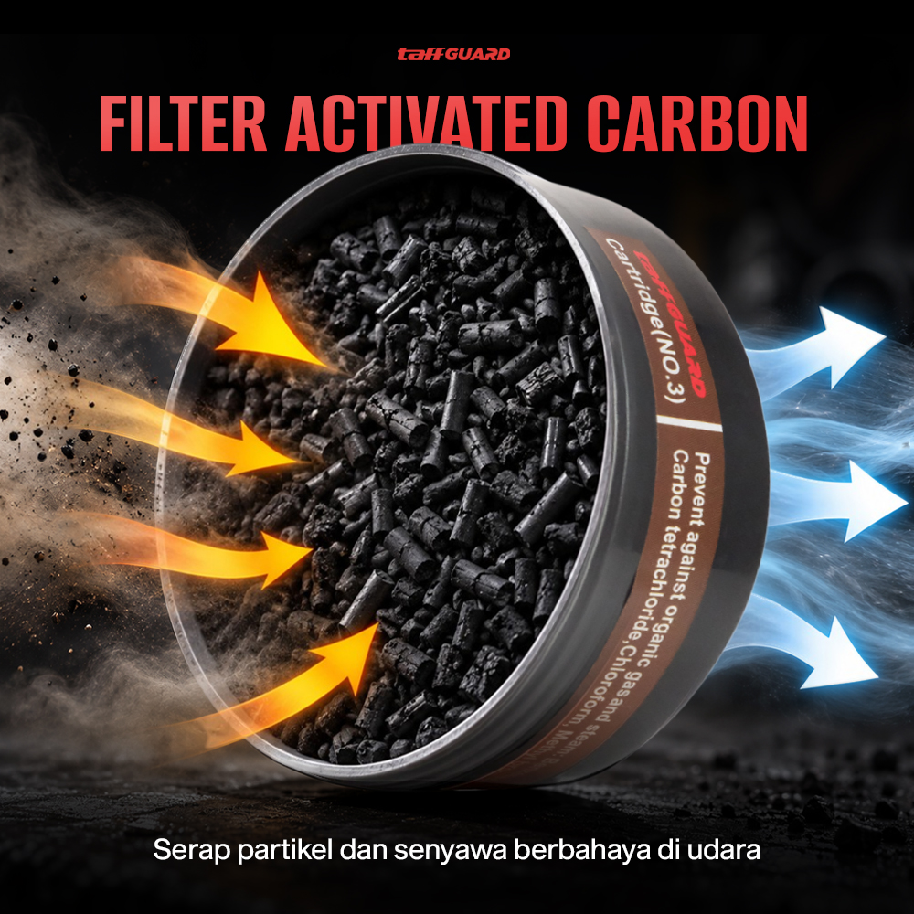 Gambar produk TaffGUARD Cartridge Filter Masker Gas Respirator Activated Carbon - SF05 - 1