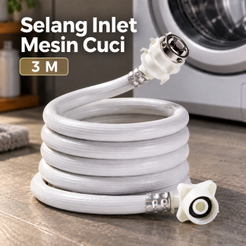 Gambar produk Wahause Selang Inlet Mesin Cuci Washing Machine Water Supply Hose 3M - SI-10