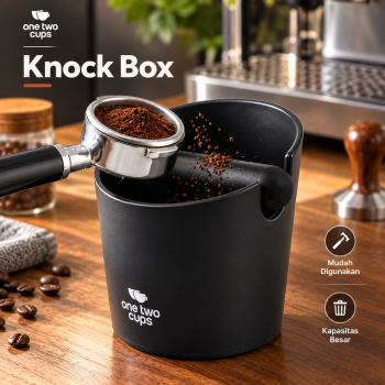 Gambar produk One Two Cups Wadah Ampas Kopi Espresso Knock Box Container Model B - EA026