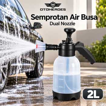OTOHEROES Semprotan Air Busa Cuci Mobil High Pressure Hand Pump 2L - Transparent