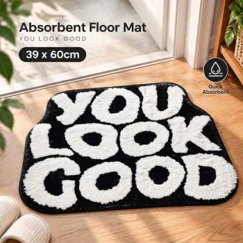 Dye Keset Karpet Lantai Bulu Absorbent You Look Good 39x60cm - TH-03