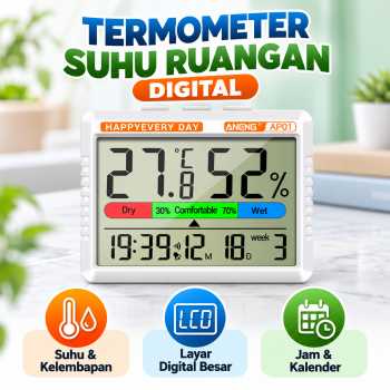 ANENG Termometer Suhu Ruangan Digital Thermometer Hygrometer - AP01