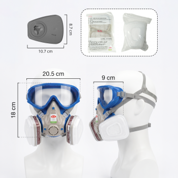 Gambar produk SJL Masker Gas Respirator Full Face with Activated Carbon Filter - YF2 - 8