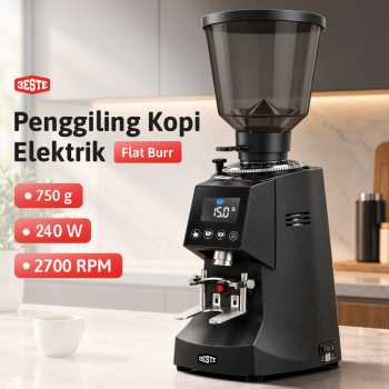 Trieste Penggiling Kopi Elektrik Coffee Grinder Flat Burr 240W 750g - CG5005B