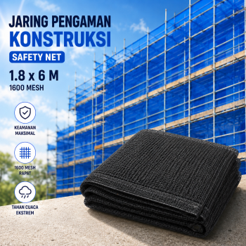 TEME Jaring Pengaman Konstruksi Bangunan Safety Net 1.8x6M - TM-22