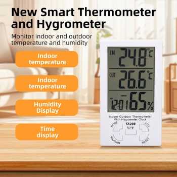 Gaqqee Termometer Suhu Kelembapan Ruangan Digital Hygrometer - TA298