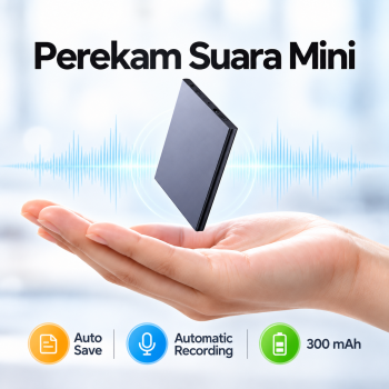 Gambar produk KEEGAR Perekam Suara Mini Voice Recorder Noise Reduction MP3 8GB - K1