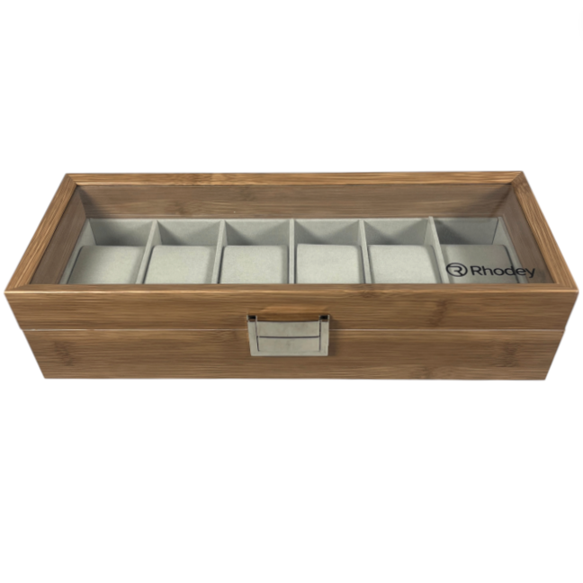 Gambar produk Rhodey Kotak Penyimpanan Jam Tangan Storage Organizer Watch Box 6 Grid - 6W - 1