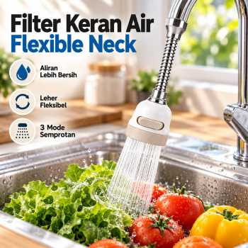 Alloet Filter Keran Air Flexible Neck 3 Mode - No Color