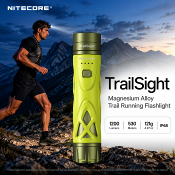 NITECORE Senter LED Trail Running Rechargeable 530M IP68 1200 Lumens - TrailSight