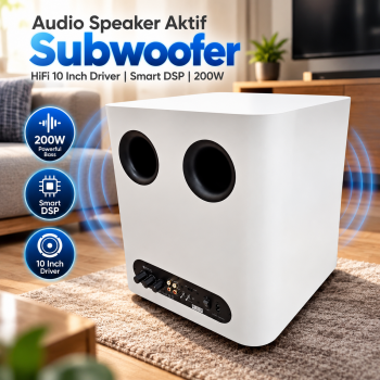 Fosi Audio Speaker Aktif Subwoofer HiFi 10 Inch Driver Smart DSP 200W - SW10
