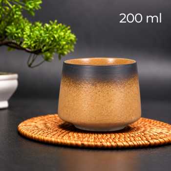 One Two Cups Gelas Keramik Kopi Teh Vintage Japanese Ceramic Cup 200ml - Khaki