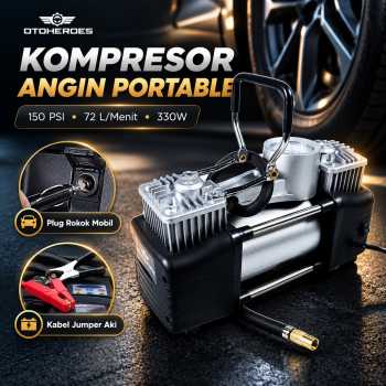 Gambar produk OTOHEROES Kompresor Angin Pompa Sepeda Portable Mini Pump 150 PSI - 628-4X4