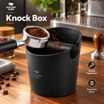 Gambar produk One Two Cups Wadah Ampas Kopi Espresso Knock Box Container Model B - EA026