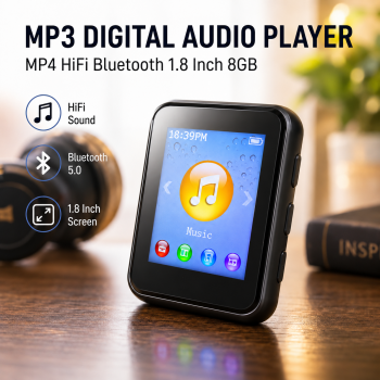JAHO MP3 Digital Audio Player MP4 HiFi Bluetooth 1.8 Inch 8GB - JS-15
