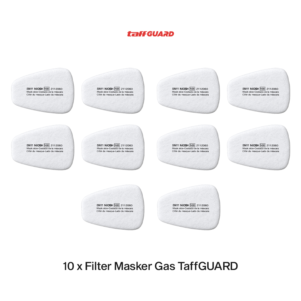 Gambar produk TaffGUARD Filter Masker Gas Respirator Cotton 6200 5N11 KN95 10PCS - KA-5N11 - 8