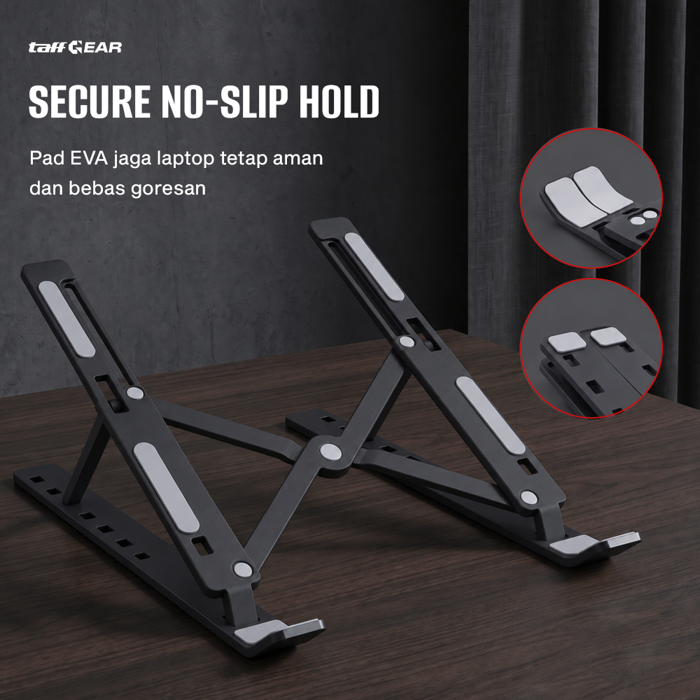 Gambar produk TaffGEAR Stand Laptop Plastik Foldable Adjustable 12-17 Inch - N3 - 4