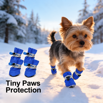 PELOV Sepatu Anjing Kucing Waterproof Anti Slip Boots 4 PCS - PL-1S
