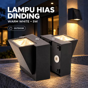 TaffLED Lampu Hias Dinding Outdoor Minimalis Waterproof Warm White 5W - WD079