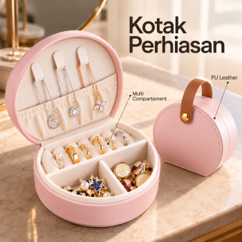 BELICOO Kotak Perhiasan Aksesori Mini Jewelry Storage Box Portable - PJ355