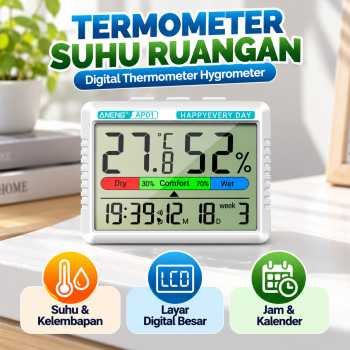 ANENG Termometer Suhu Ruangan Digital Thermometer Hygrometer - AP01