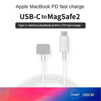 Vh Kabel Charger Type C to Magsafe 2 T Type Cable Macbook Air/Pro 1.8M - White
