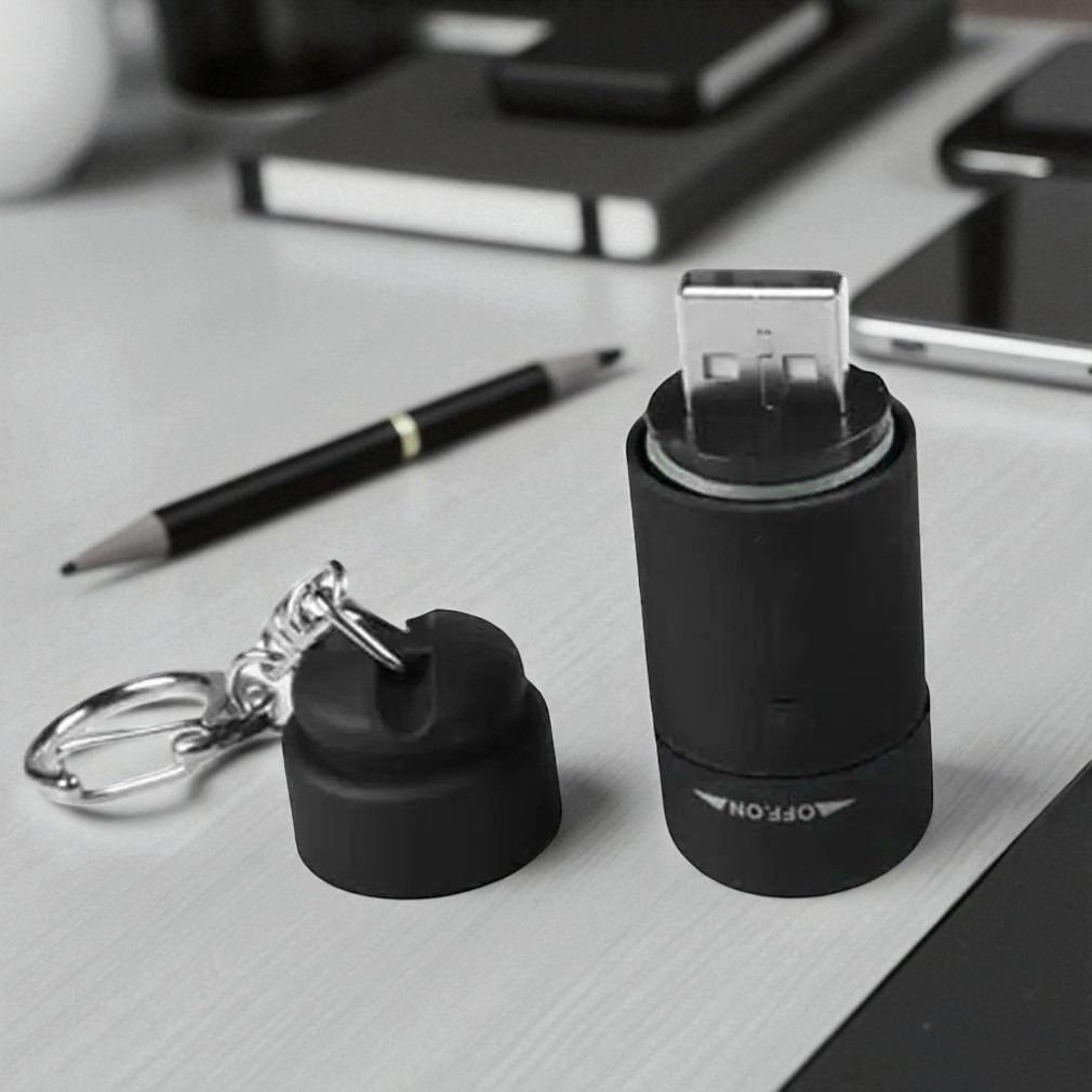 Gambar produk BENGKI Senter LED Mini EDC Keychain Flashlight Rechargeable 25 Lumens - BG110 - 2