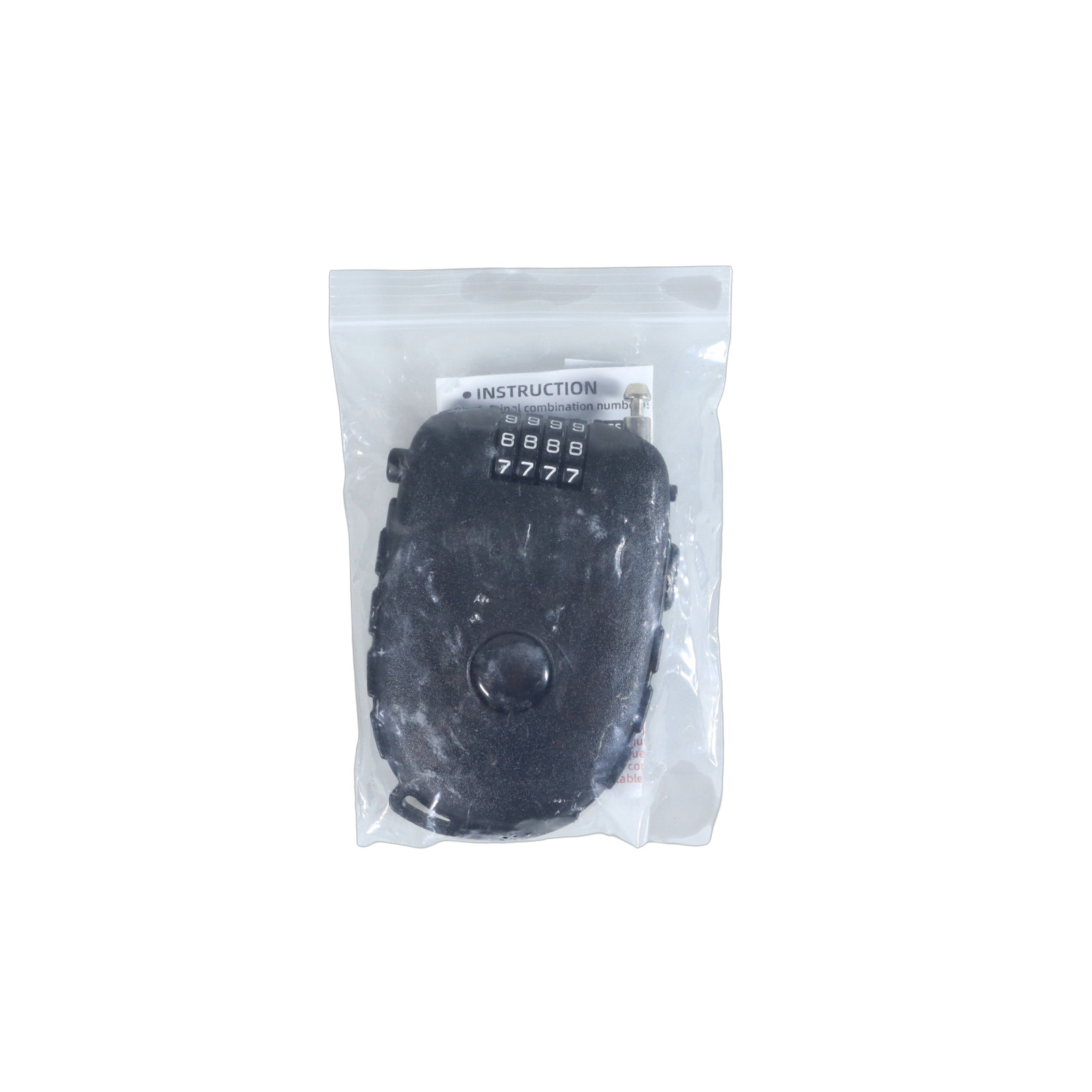 Gambar produk Taln Gembok Sepeda Kunci Pengaman Motor Flexible Security Lock 4 Digit - NK-225 - Kemasan