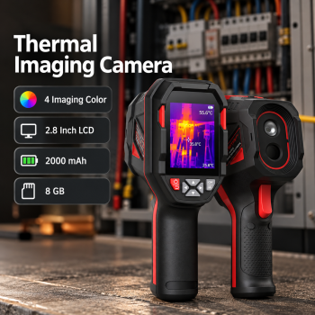 HABOTEST Thermal Imaging Camera Infrared 2.8 Inch 2000mAh 8GB - Red/Black