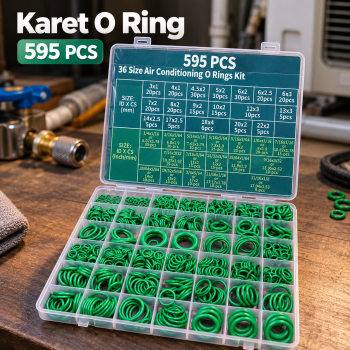 KEZE Karet O Ring Rubber Universal Seal Gasket Tightening 595 PCS - E445