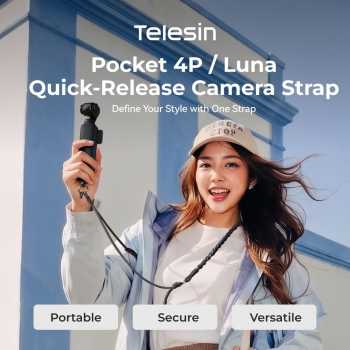 TELESIN Strap Camera Quick Release DJI Osmo Pocket 4P Insta360 Luna - S2-WFS-017