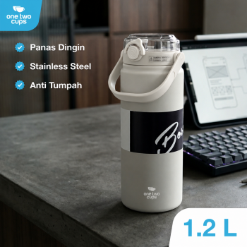 One Two Cups Botol Minum Tumbler Air Panas Dingin Double Spout 1.2L - SP-602