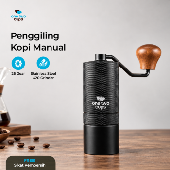 One Two Cups Alat Penggiling Kopi Manual 7 Angle Grinding Coffee CNC - 8058