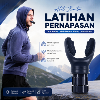 TaffSPORT Alat Bantu Latihan Pernapasan Breathing Lung Trainer - Slyz28