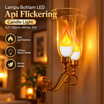 Gambar produk JSEX Lampu Bohlam LED Api Flickering E27 Warm White 2200K 3W - CB3