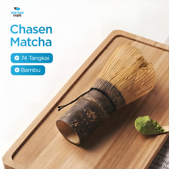 Gambar produk One Two Cups Chasen Bamboo Whisk Matcha Pengaduk Teh 74 Tangkai - B78