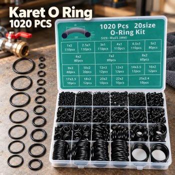 VITON Karet O Ring Rubber Universal Seal Gasket Tightening 1020 PCS - E450