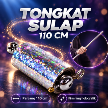 Tongkat Sulap Appearing Metal Cane Magic Trick 110cm - Mstk-002