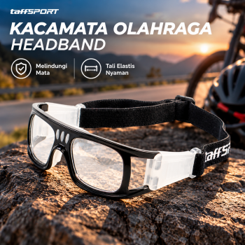 Gambar produk TaffSPORT Kacamata Olahraga Sport Headband Frame Glasses - 9833