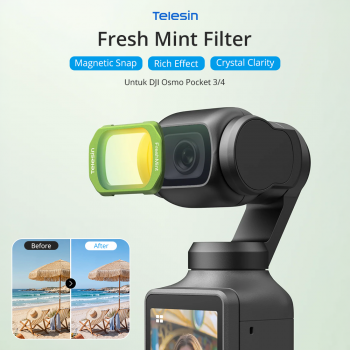 TELESIN Lens Camera Filter Fresh Mint DJI Osmo Pocket 3/4 - Green