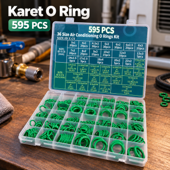 KEZE Karet O Ring Rubber Universal Seal Gasket Tightening 595 PCS - E445