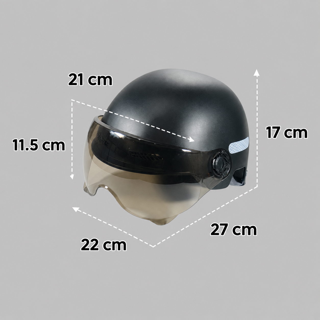 Gambar produk Lamgool Helm Sepeda Skuter Road Bike Visor Bicycle Helmet 4 Air Vent - U10 - 8