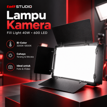 Gambar produk TaffSTUDIO Lampu Kamera Foto Video Fill Light 40W 600 LED - U600+