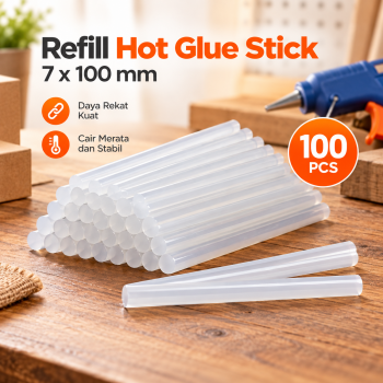 BongKim Refill Pistol Lem Tembak Hot Glue Stick 7x100mm 100 PCS - JBY-100